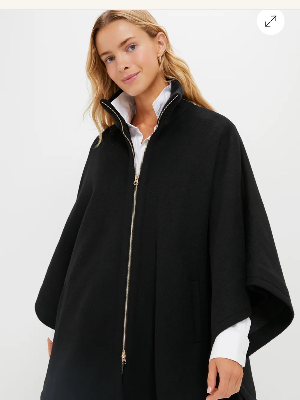 Tuckernuck Black Full Zip Huntington Poncho